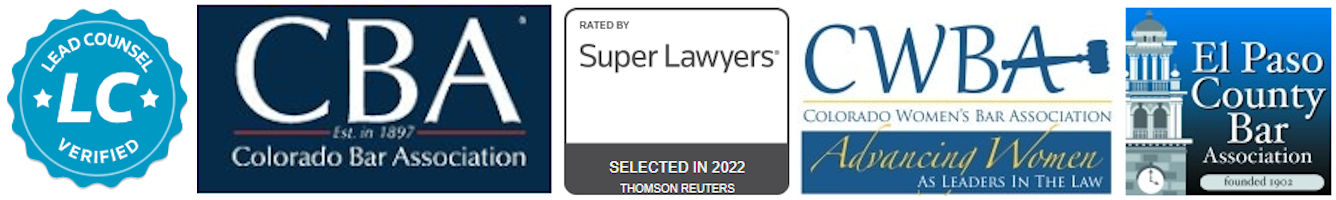 Member of Colorado Bar Association, Colorado Women's Bar Association, El Paso County Bar Association, Super Lawyers, and Lead Counsel Verified